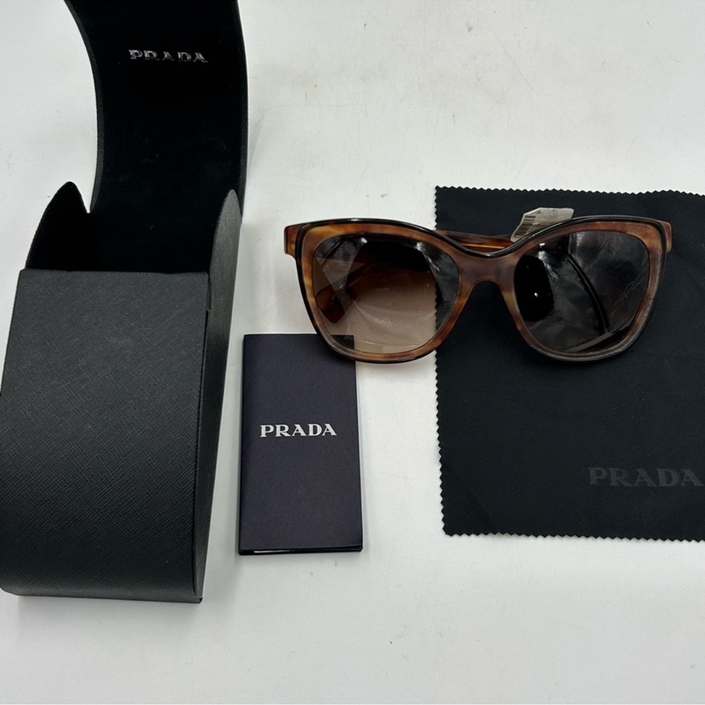 Women’s Prada retro tortoiseshell sunglasses made in Italy